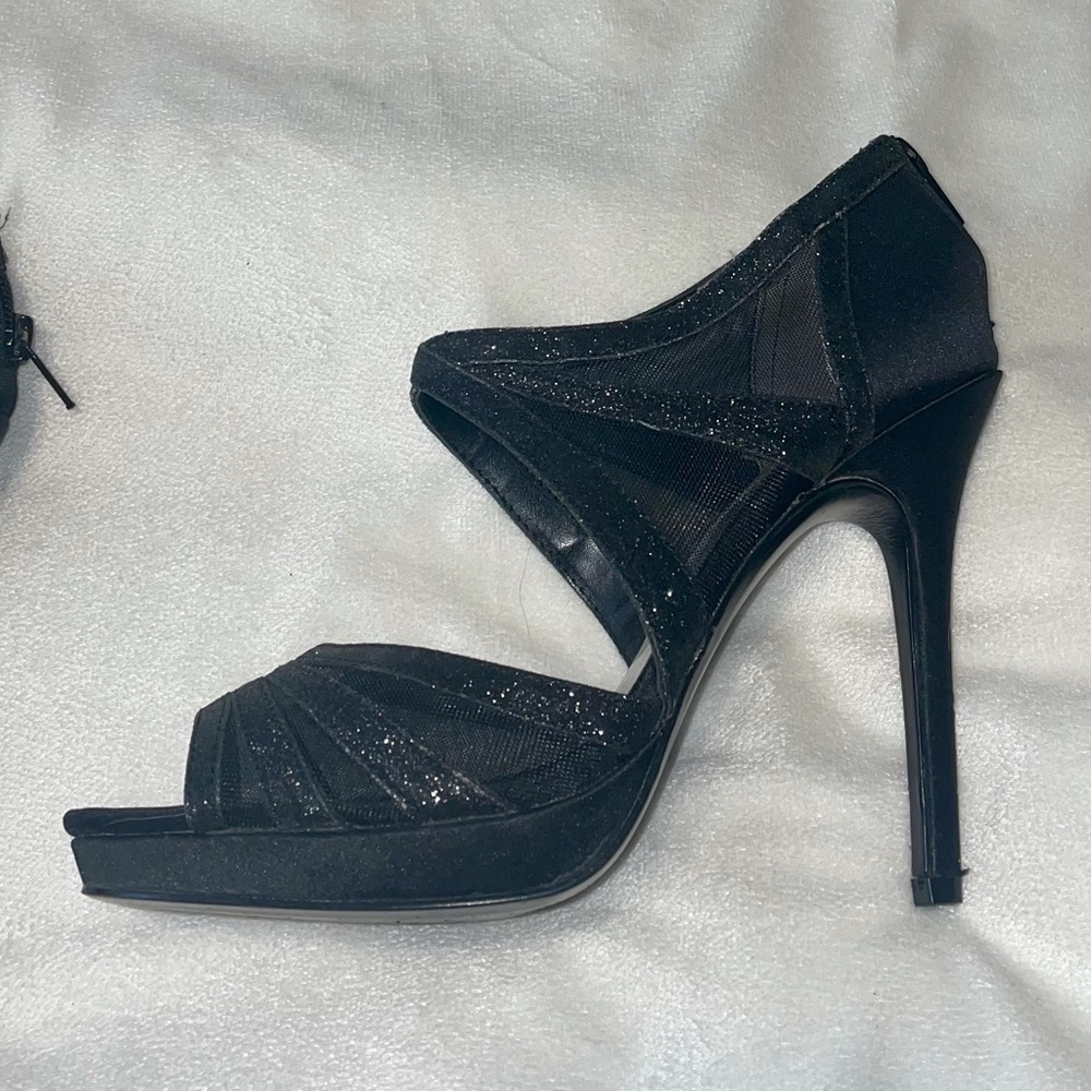 Black Sparkly Heels 3”